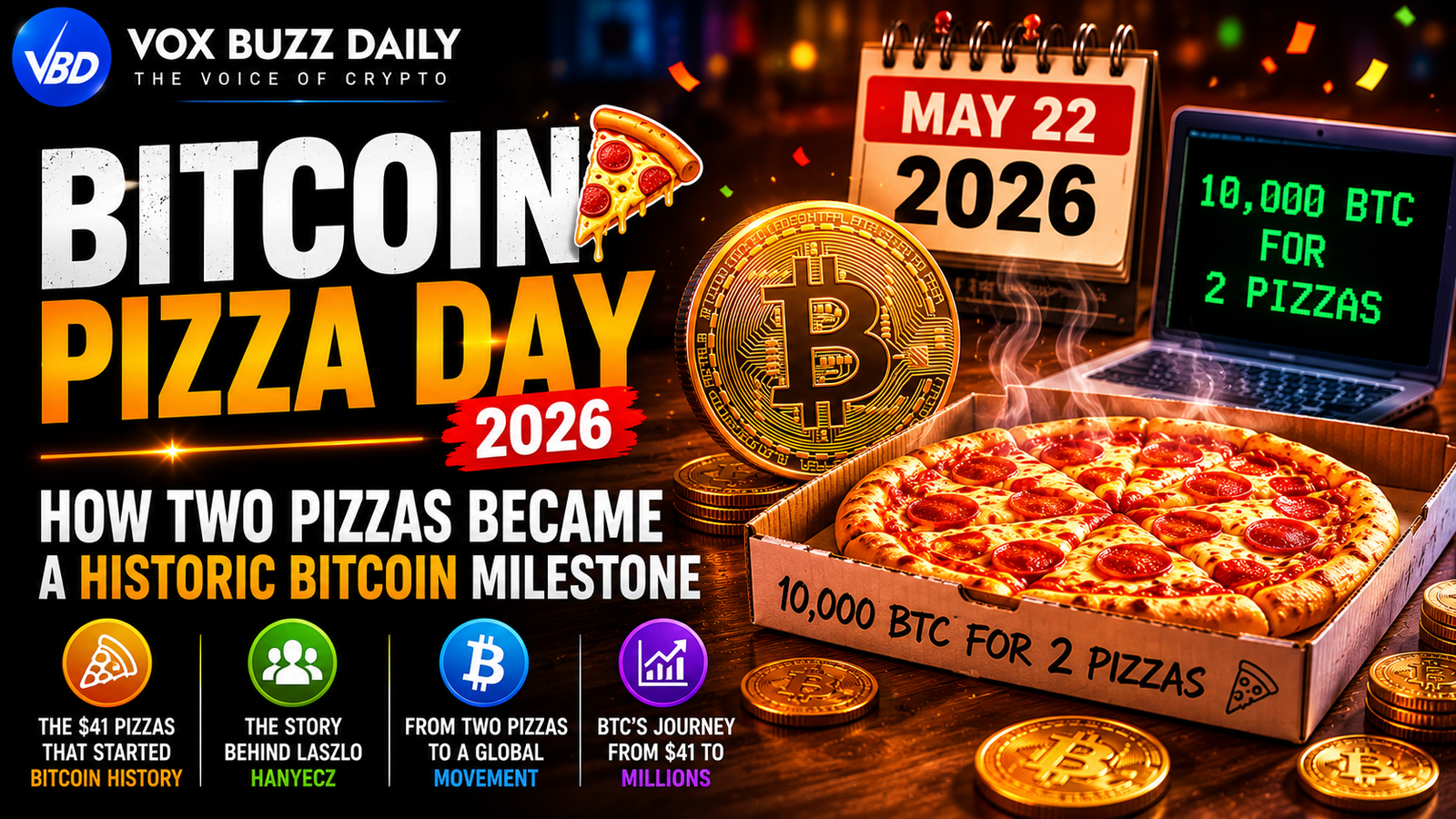 Bitcoin Pizza Day 2026 How Two Pizzas Became a Historic Bitcoin Milestone