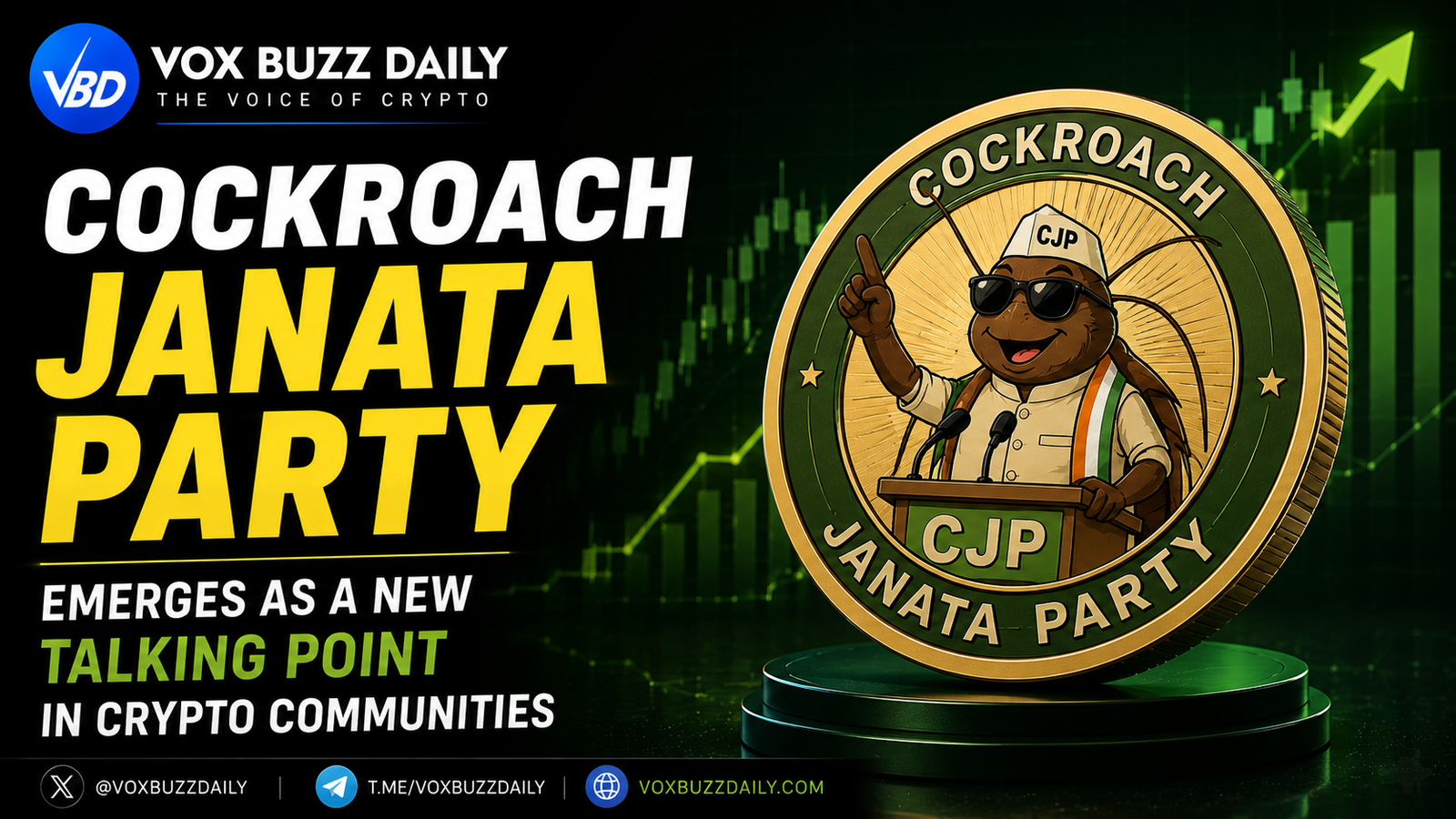 Cockroach janta party crypto news