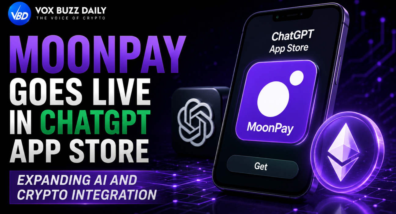 MoonPay Goes Live in ChatGPT App Store, Expanding AI and Crypto Integration 1 MoonPay Goes Live in ChatGPT App Store Expanding AI and Crypto Integration
