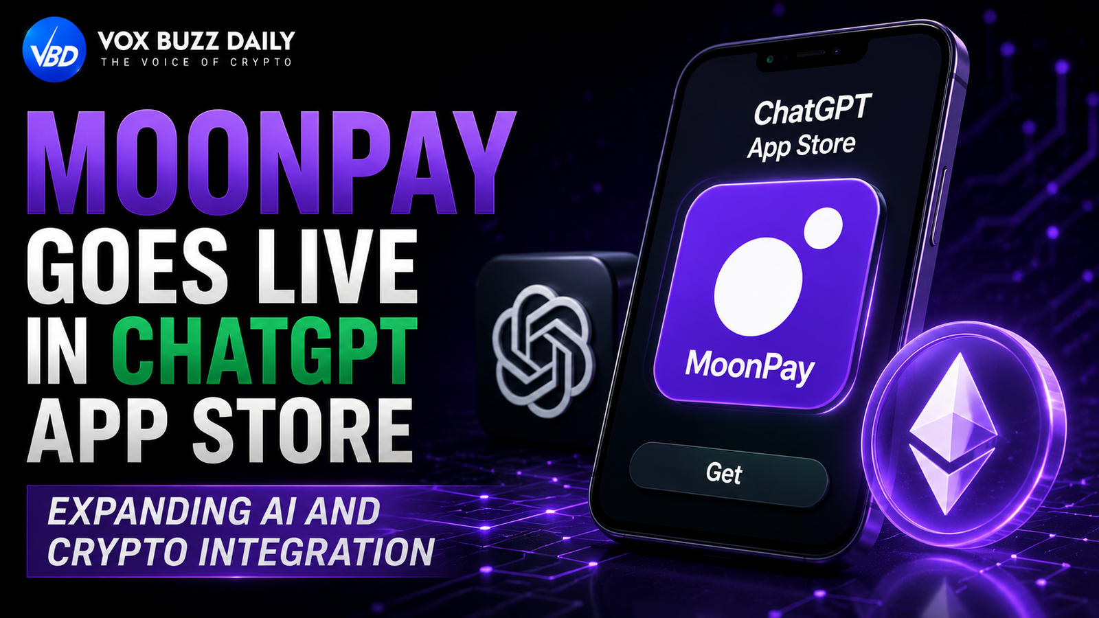MoonPay Goes Live in ChatGPT App Store Expanding AI and Crypto Integration