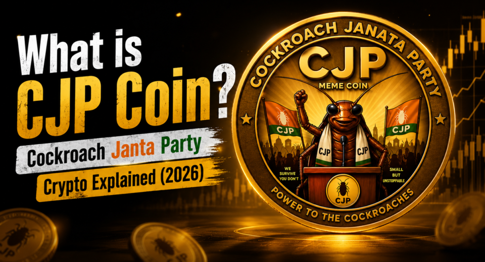 What is CJP Coin? Cockroach Janta Party Crypto Explained 2026 1 What is CJP Coin Cockroach Janta Party Crypto Explained 2026