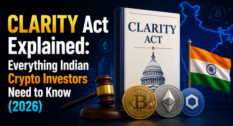 CLARITY Act Explained: Everything Indian Crypto Investors Need to Know (2026) 1 CLARITY Act Explained: Everything Indian Crypto Investors Need to Know (2026)